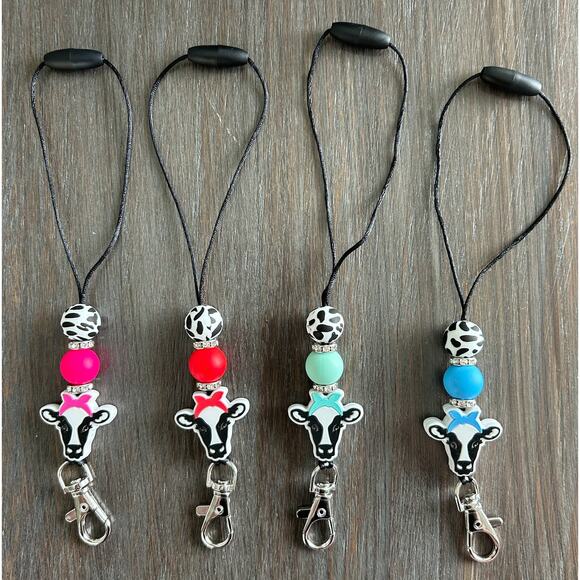 Cow Head Western Car Freshie Freshener Hanger Red - Picture 2 of 2